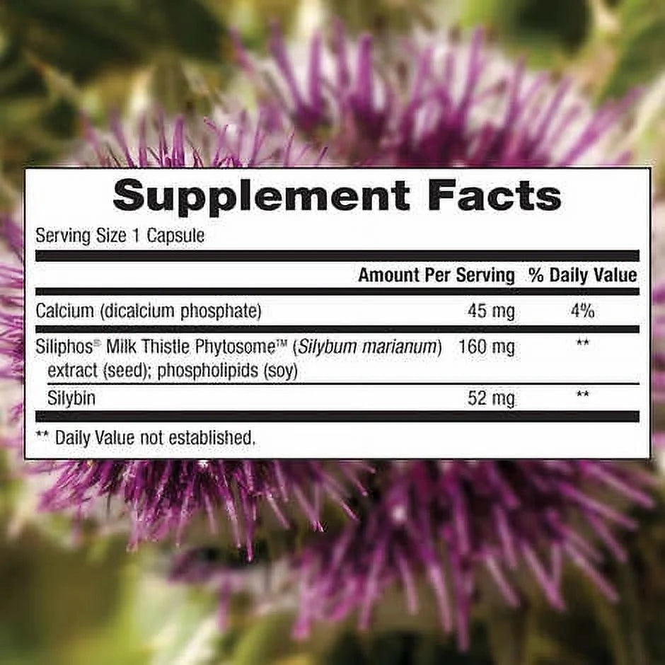 120 Vegetarian Capsules Milk Thistle B474