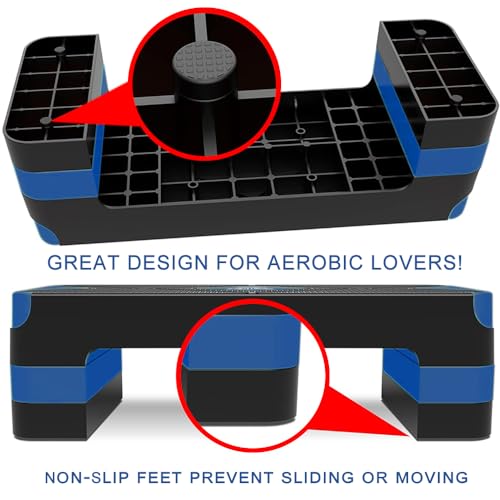 Adjustable Aerobic Step Platform with 4" 6" 8" Risers N903