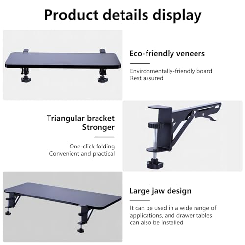 Foldable Keyboard Extender Tray (20.5inches×10inches) W777