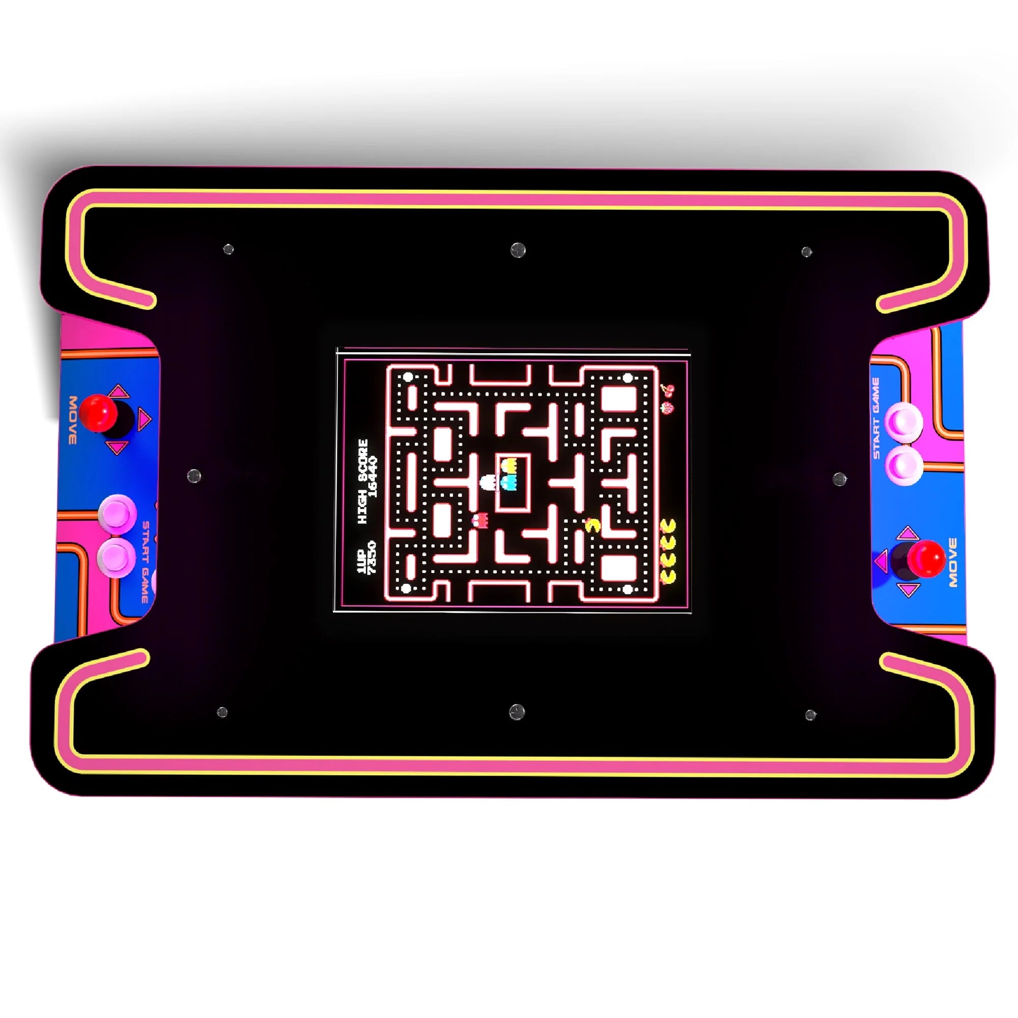 Black Head-to-Head Arcade Table with 12 Games F21811