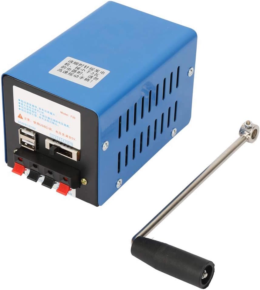Hand Crank Generator USB Power Supply Y562