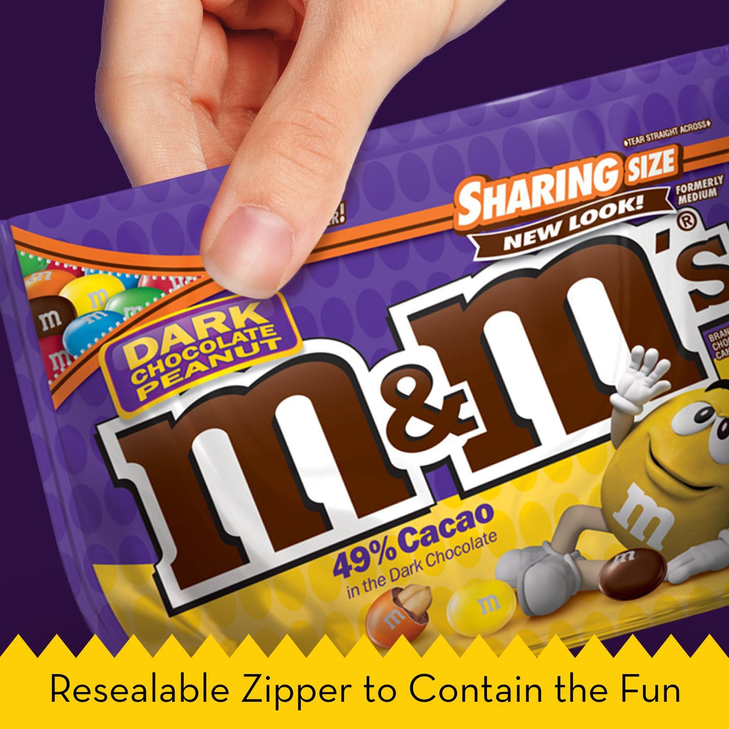 Peanut Dark Chocolate Candy Sharing Size 10.1-Ounce Bag L4985
