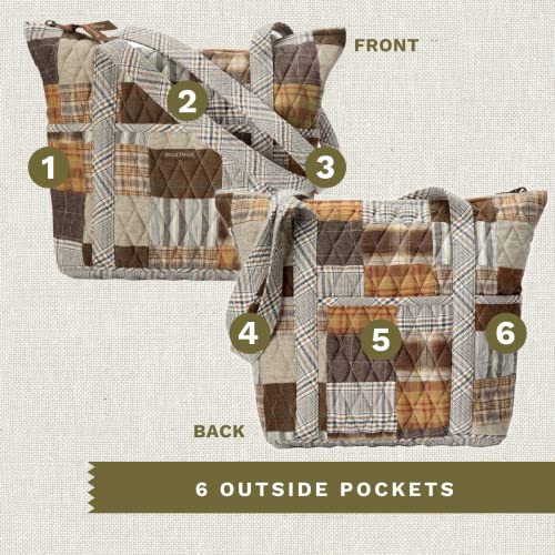 Lightweight Quilted Fabric Handbags Q4862