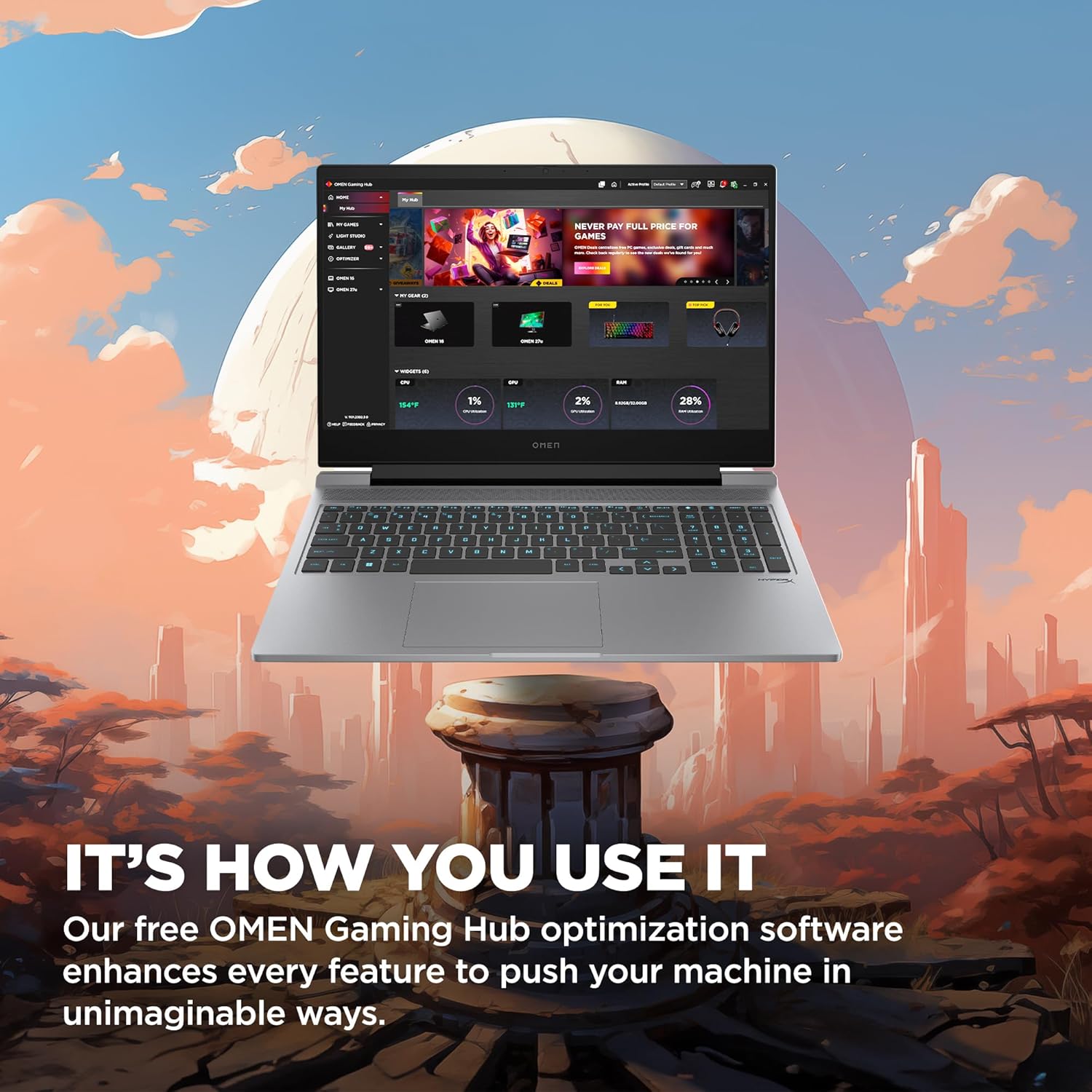 16 inch Laptop, FHD 144Hz Display, Intel Core i7-14700HX, 16 GB RAM, 512 GB SSD, NVIDIA GeForce RTX 4060 GPU, Windows 11 Home O3896