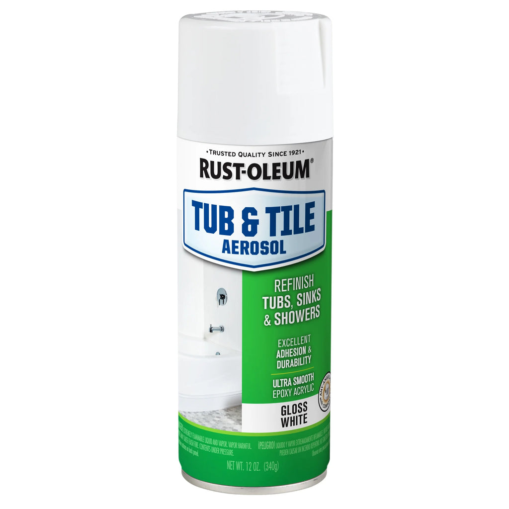 White 12 oz Tub and Tile Aerosol Paint S4833