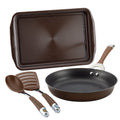 4 Piece Hard-anodized Nonstick Cookware Set L955