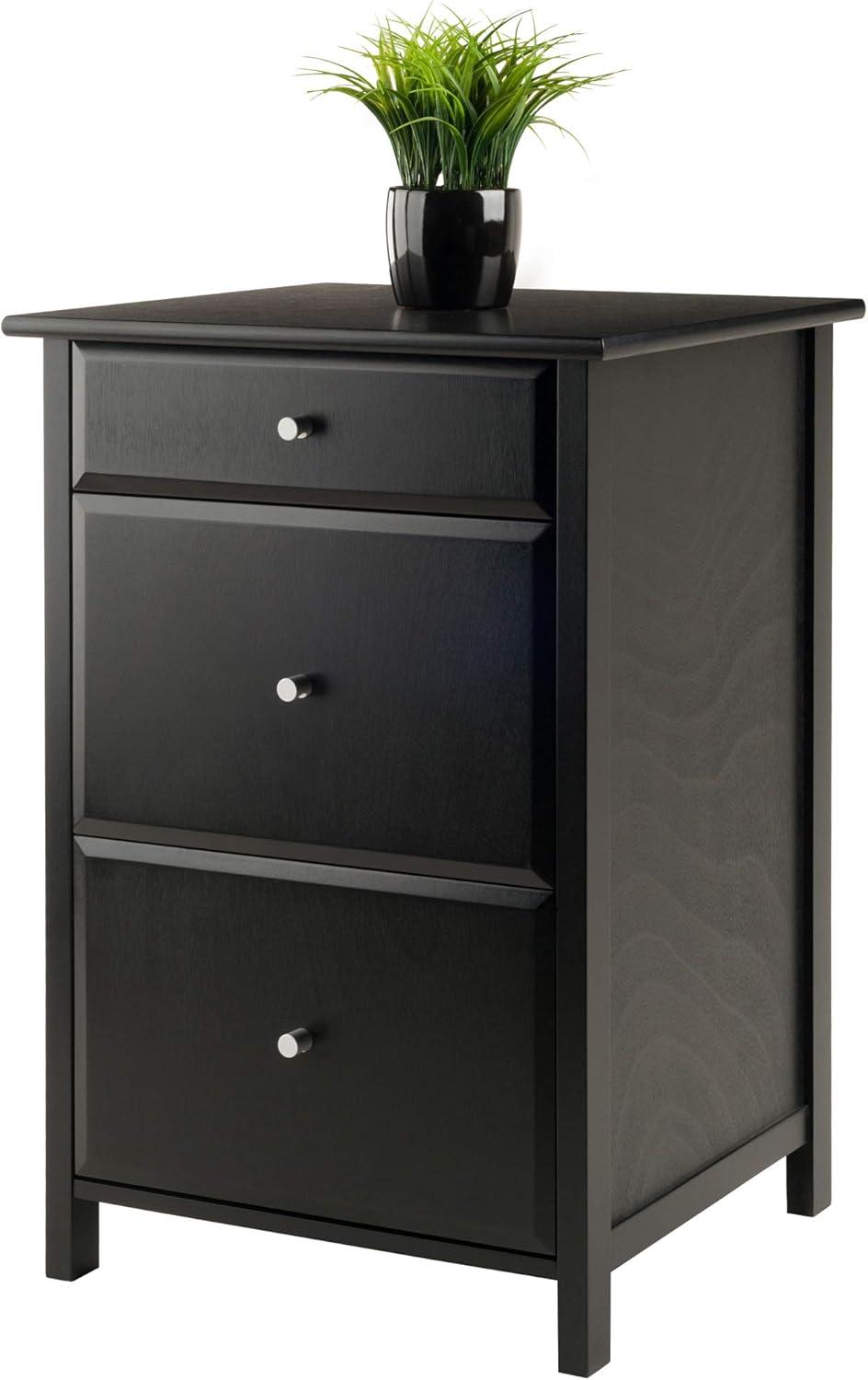 Black File Cabinet Y284