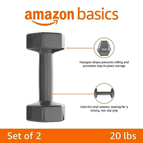 Set of 2 Vinyl Coated Hexagon Dumbbell Hand Weight E560107