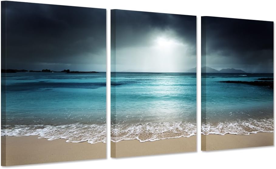 Blue Sea Canvas Wall Art H390