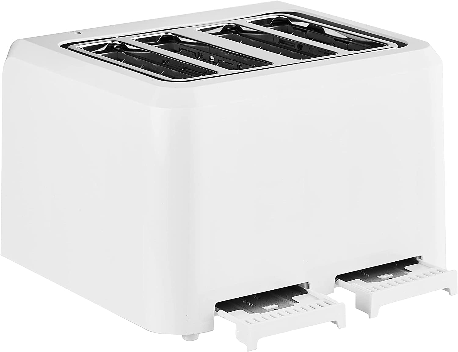 White 4-Slice Compact Plastic Toaster H544370