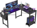 49 Inch L Shaped Computer Desk with Storage Shelves X383