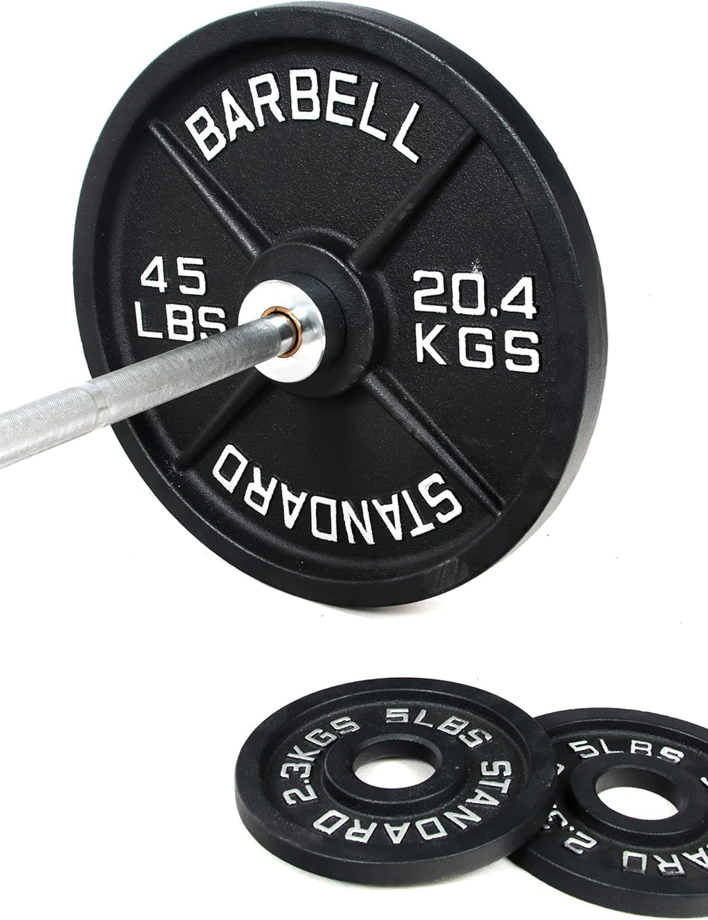 300-Pound Cast Iron Olympic Weight Set with 7FT Olympic Barbell R71185