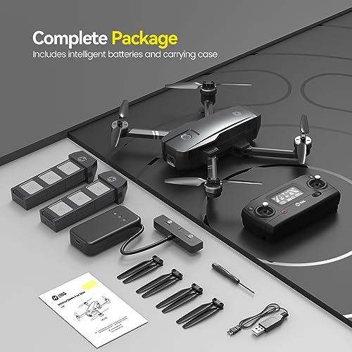 4K UHD GPS Drone with Camera, 52 Minutes Flight Time, Foldable Quadcopter with Brushless Motor R7754