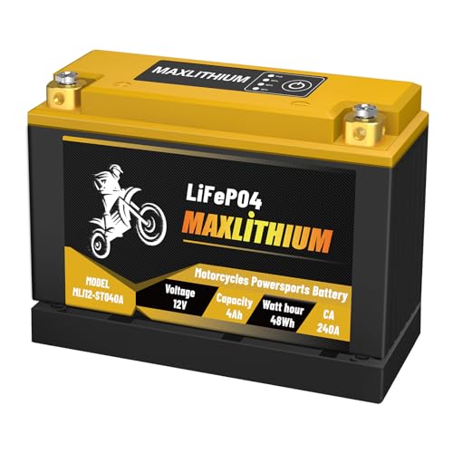 12V 12Ah 720A Lithium Powersports Battery with Smart BMS D198909