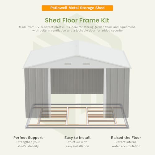 Brown Metal Outdoor Storage Shed V79319
