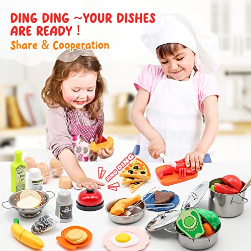 38Pcs Stainless Steel Toy Cookware Set U987