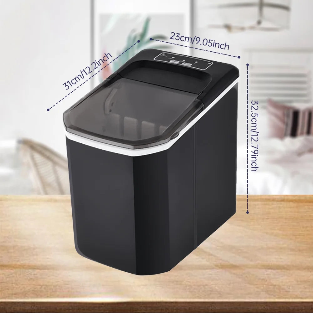 Countertop Ice Maker, 26lbs in 24Hrs, Self-Cleaning Ice Machine with Basket N680