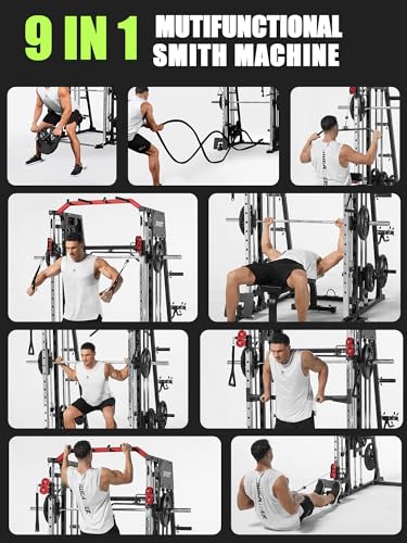 Heavy Duty Power Cage with Dual Pulley System J500