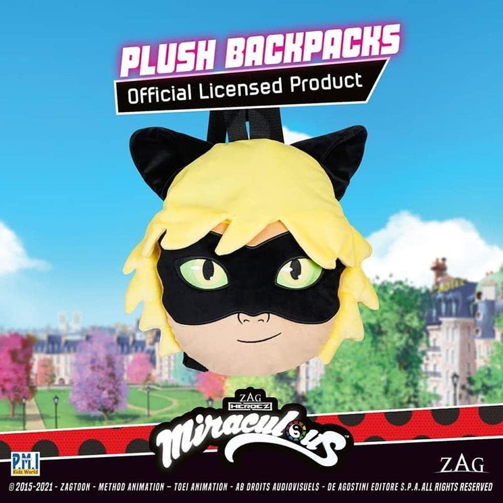 12-Inch Miraculous Ladybug Plush Backpack K81055