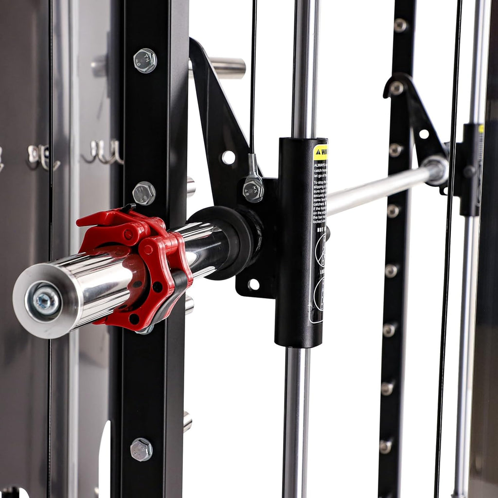 Home Gym Smith Machine with Pulley System Squat Rack Pull Up Bar K984