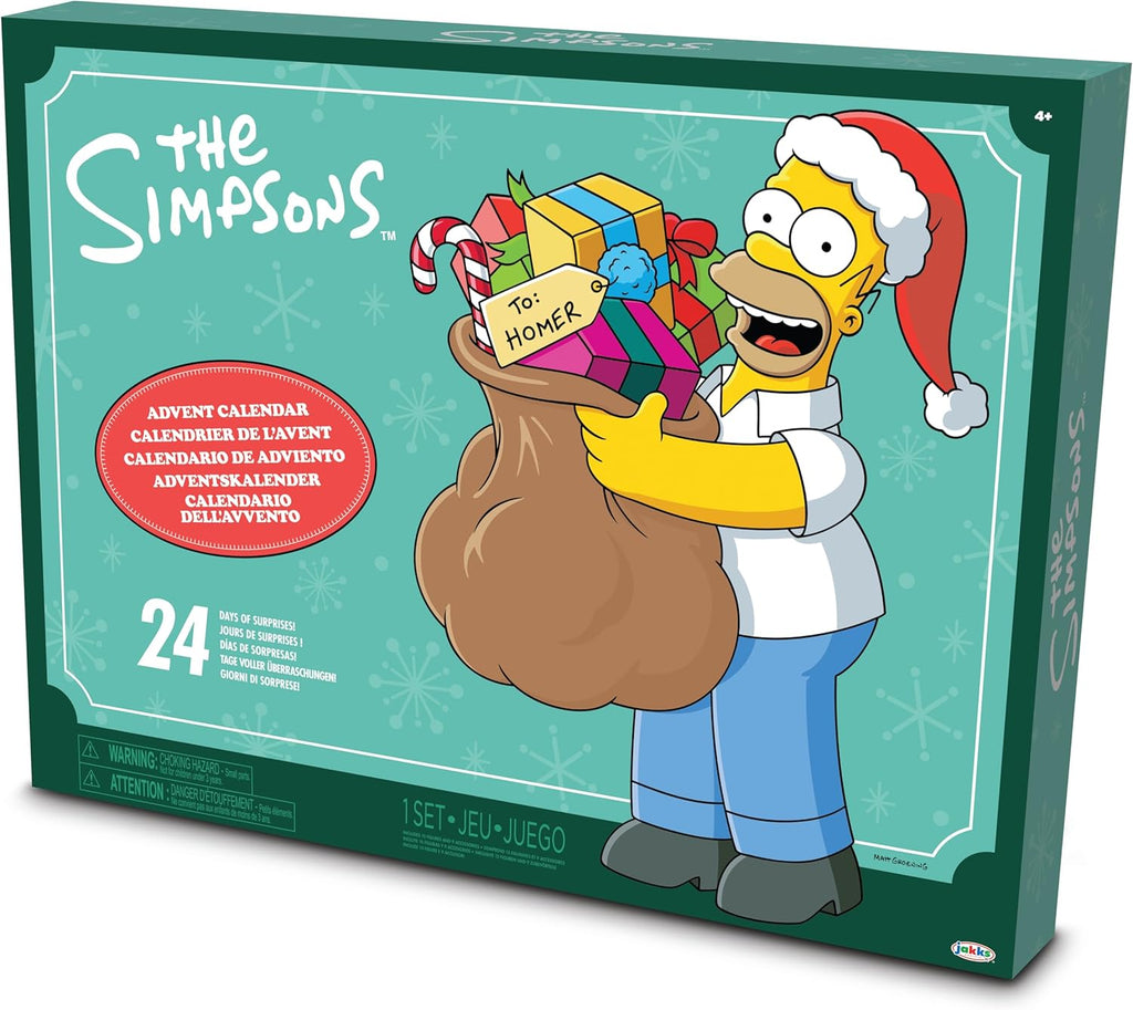 Disney The Simpsons Advent Calendar Holiday 2024-24 Days of Surprises with Mystery Characters and Accessories Approximately 1.5 Inch Scale Action Figures P72216