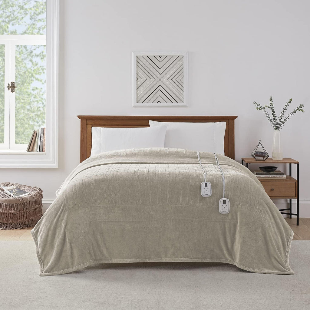 King Size Velvet Electric Heated Throw Blanket I3263