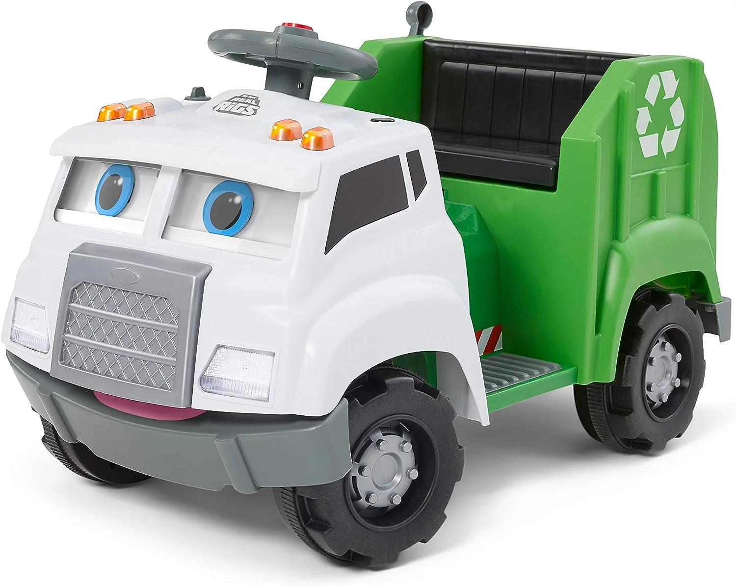 Toddler Recycling Truck Ride On Toy with 6 Volt Battery and Charger H89768