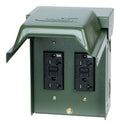 Green 20A GFCI Outlet with 2 Receptacles D619033