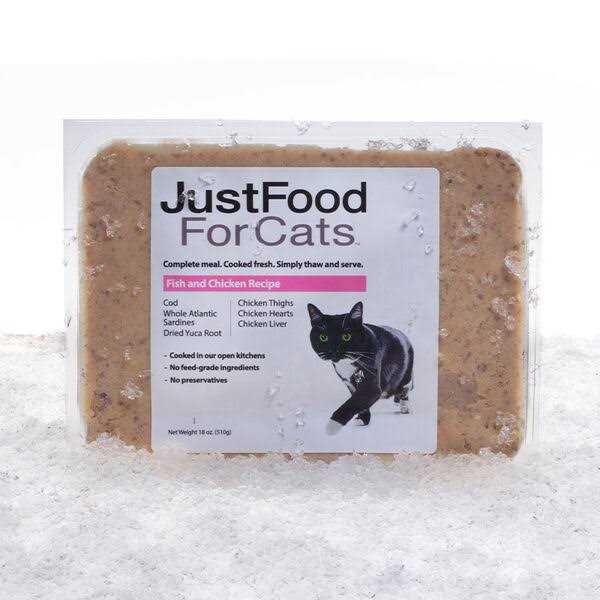 Fish & Chicken Recipe Fresh Frozen Cat Food J39136