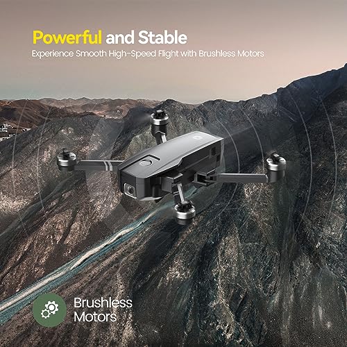 4K UHD GPS Drone with Camera, 52 Minutes Flight Time, Foldable Quadcopter with Brushless Motor R7754
