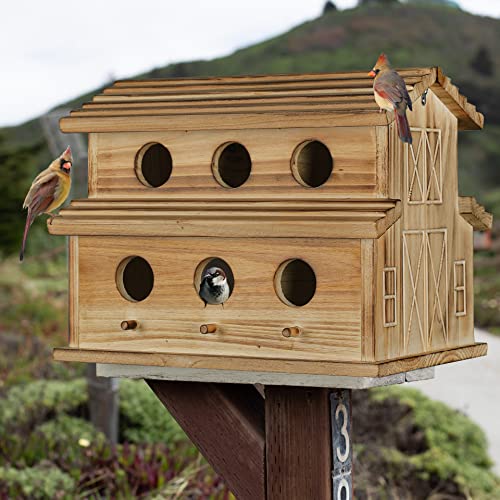 6 Hole Outdoor Hanging Bird House P2257