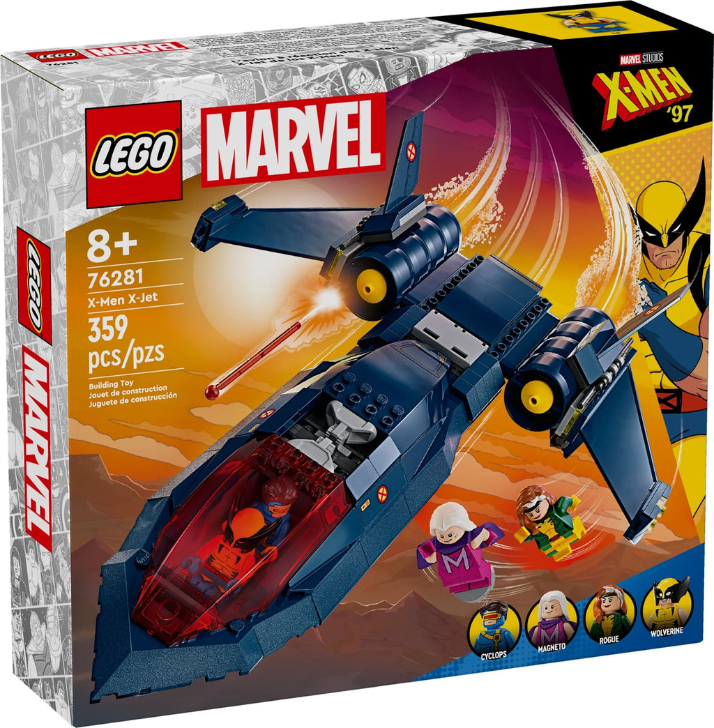 X-Jet Toy Plane Model Building Kit with 4 Minifigures A673174