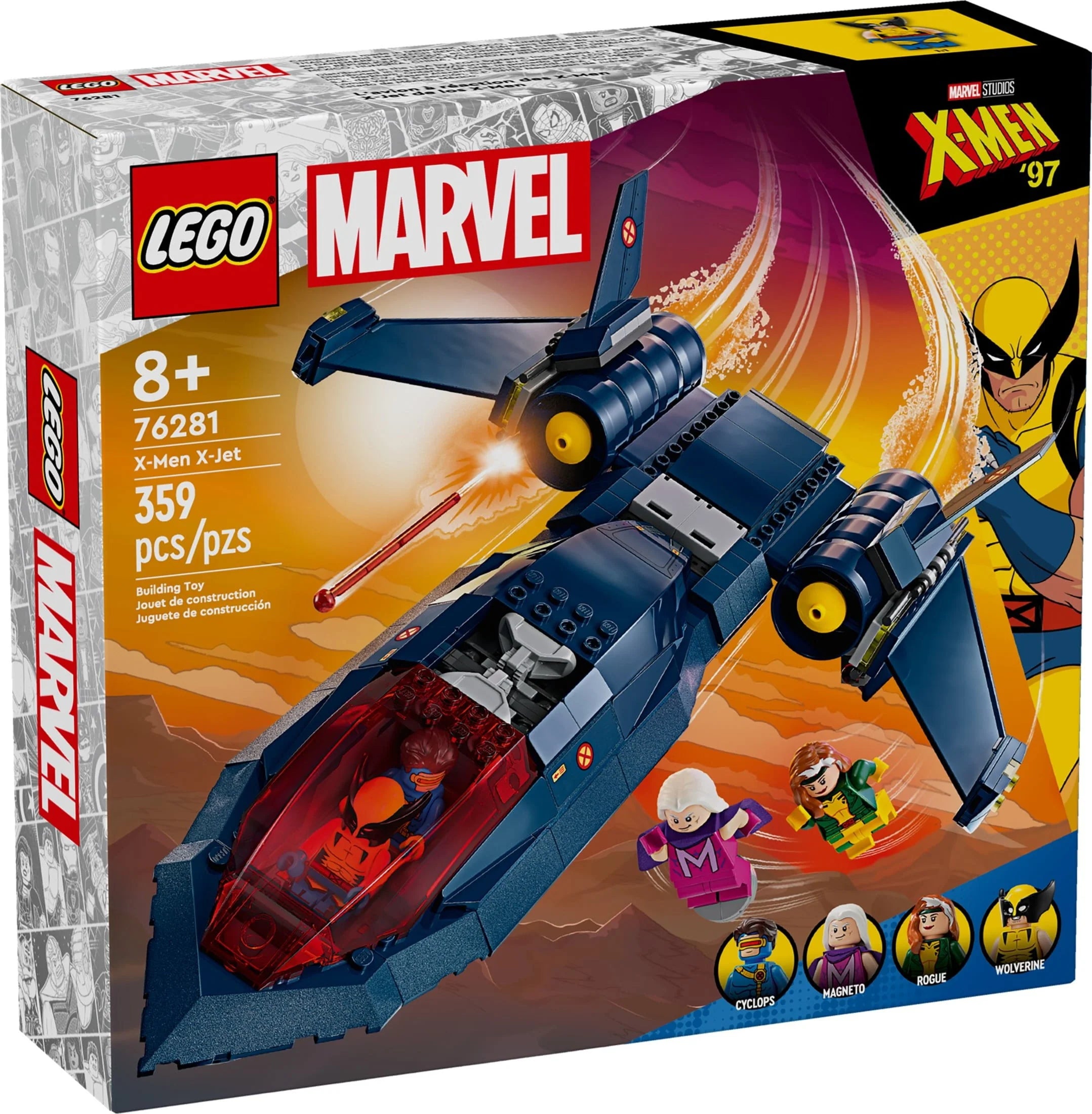 X-Jet Toy Plane Model Building Kit with 4 Minifigures A673174