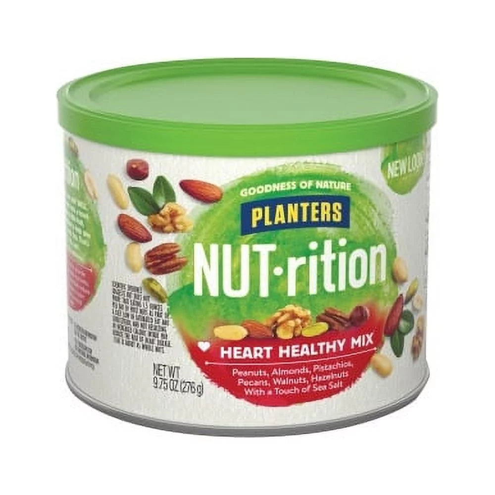 Heart Healthy Mix Almond Pecan Hazelnut Pistachio Peanut Walnut 9.75 oz R80317