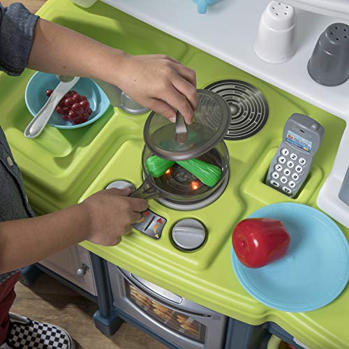 20 Piece Blue White Green Play Kitchen Set C81966