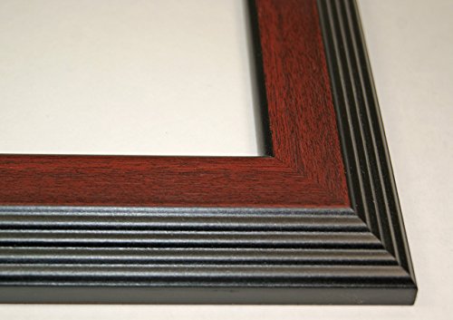 6 Opening Black Picture Frame with White Mat W2163