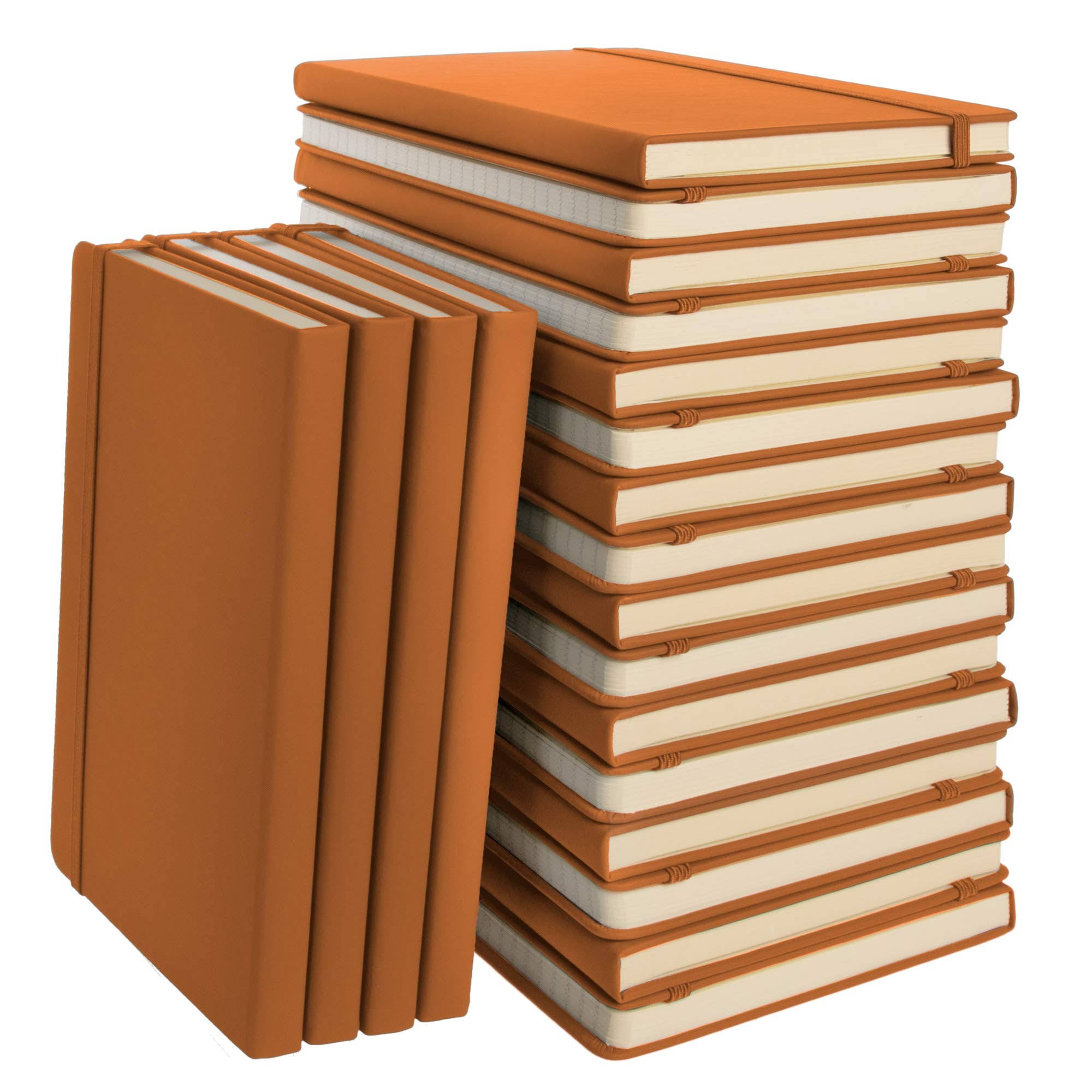 20pk A5 Hardcover Journal Notebook, 5.7x8.4, Brown N17950