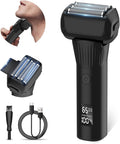 Black 5-Blade Cordless Rechargeable Electric Razor D9783