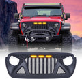 Front Grille with Amber LED Lights for Jeep Wrangler JL JLU Gladiator JT U1135