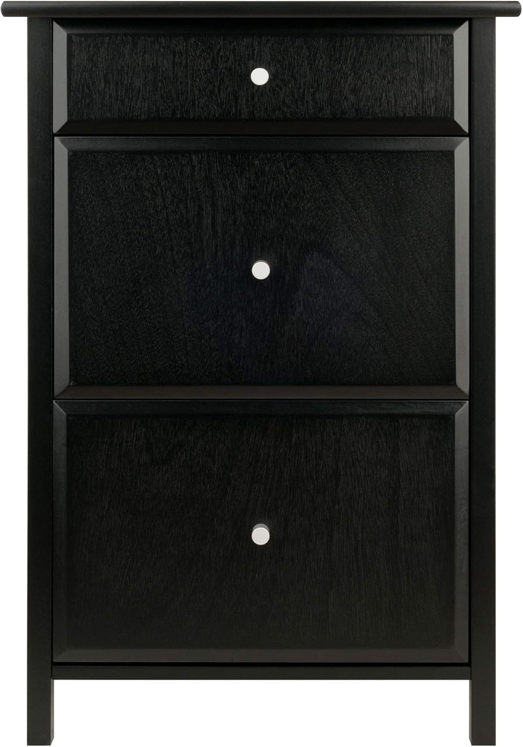 Black File Cabinet Y284