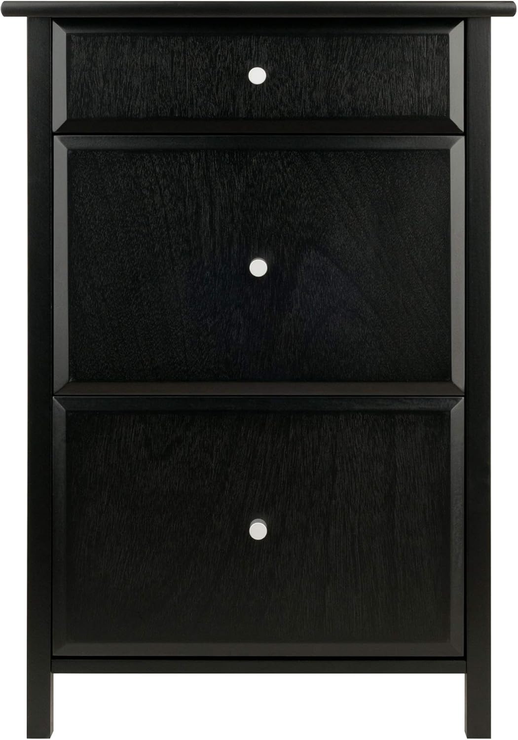 Black File Cabinet Y284