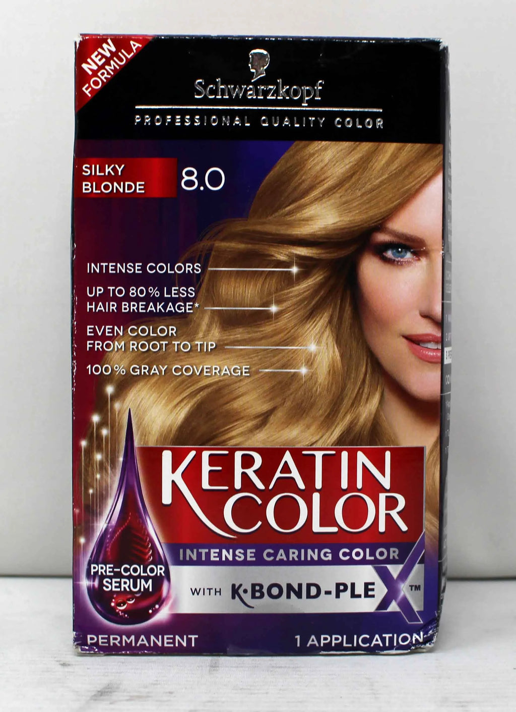 8.0 Medium Blonde Permanent Hair Color Cream J816