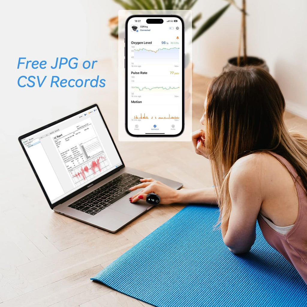Rechargeable Bluetooth Pulse Oximeter with Reminder N7501