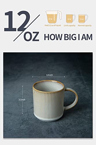 Smoky Blue 12 oz Coffee Mug Set of 6 O413