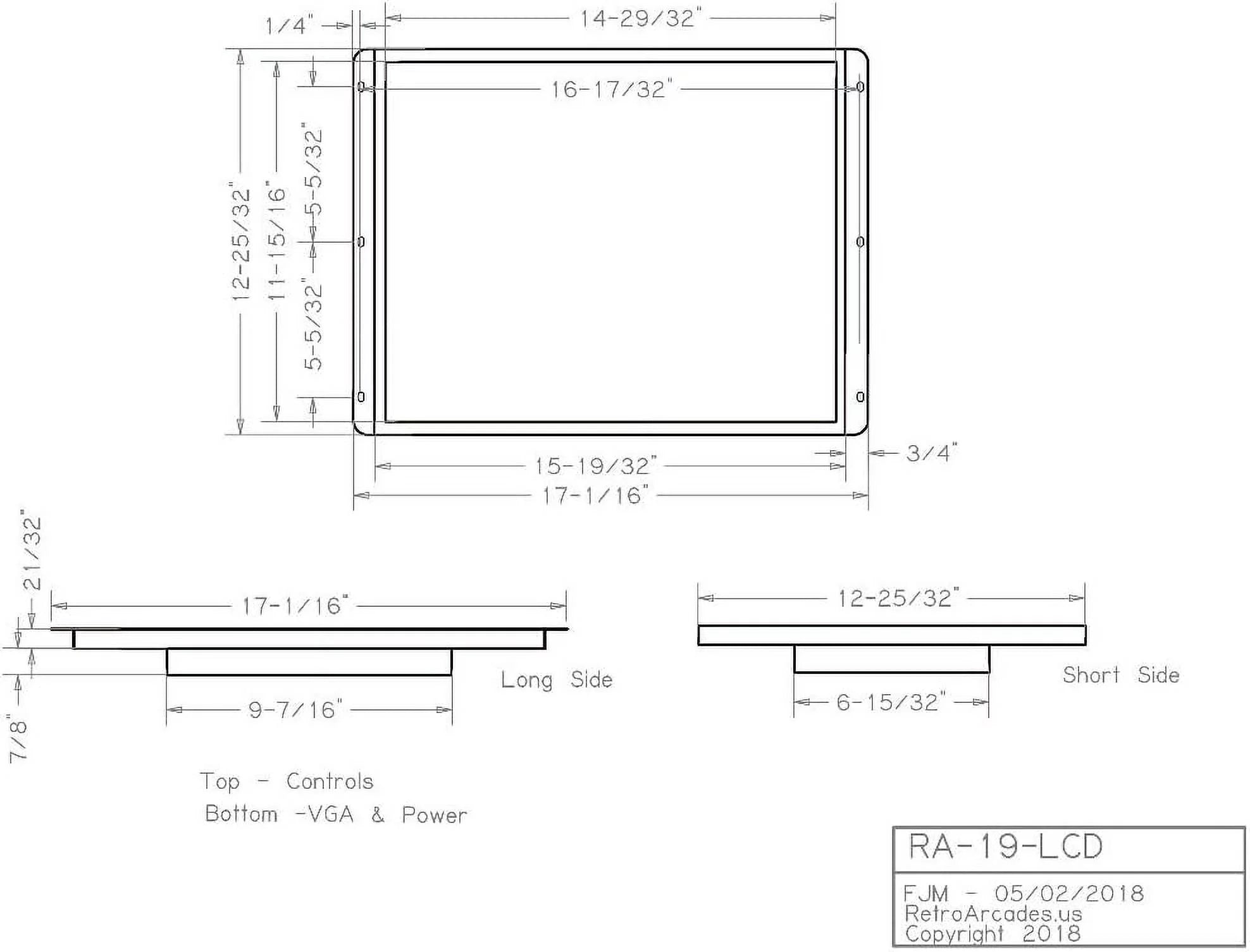 19 Inch LED Arcade Game Monitor Z3888