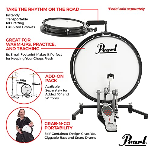 Compact Traveler Drum Set 18" Bass Drum & 10" Snare Drum with Bag J661304