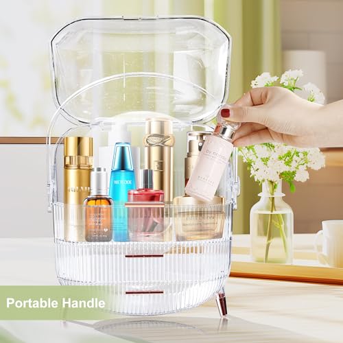 Crystal White Makeup Organizer A60636
