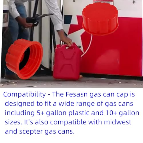 5 Gallon Coarse Thread Gas Can Cap Replacement (Pack of 5) S178698