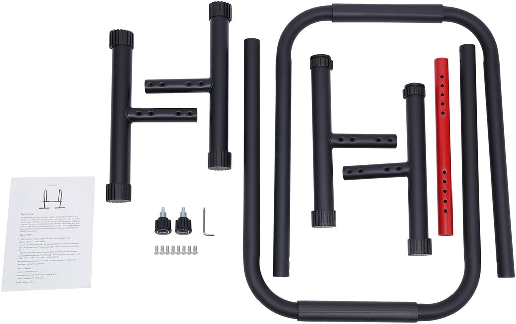 Black Heavy Duty Adjustable Dip Bar, 440 LBS Loading Capacity K879