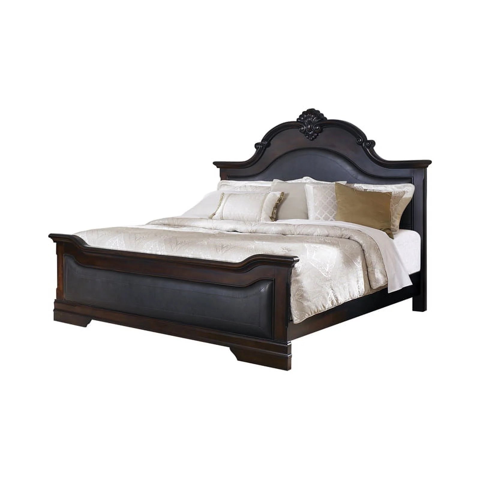 Carved Bedroom Set Cappuccino F38168